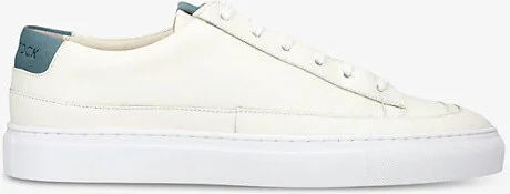Mens White D-Stock Leather Low-Top Trainers Eur 42 / 8 Uk Men
