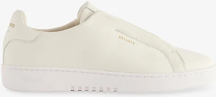 Mens White Dice Laceless Leather Trainers Eur 45 / 11 Uk Men