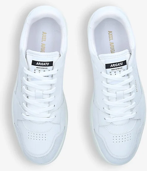 Mens White Dice Leather and Suede Low-Top Trainers Eur 41 / 7 Uk Men - Image 2