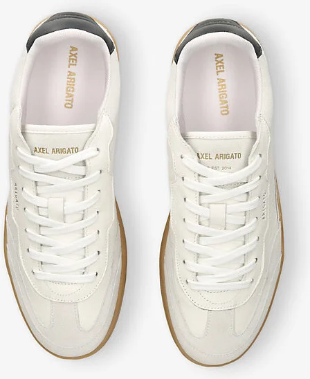 Mens White Dice T-Toe Leather and Suede Low-Top Trainers Eur 44 / 10 Uk Men - Image 2