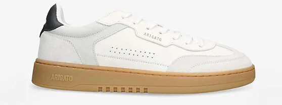 Mens White Dice T-Toe Leather and Suede Low-Top Trainers Eur 44 / 10 Uk Men