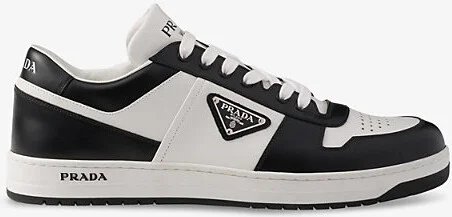 Mens White Downtown Leather Low-Top Trainers Eur 39 / 5 Uk Men