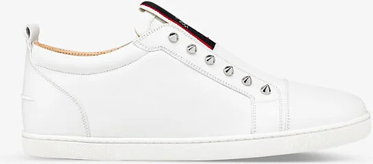 Mens White F.A.V Fique A Vontade Leather Trainers Eur 43.5 / 9.5 Uk Men