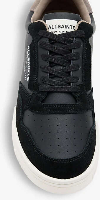 Mens White/Green/Bl Regan Panelled Suede and Leather Low-Top Trainers Eur 45 / 11 Uk Men - Image 5