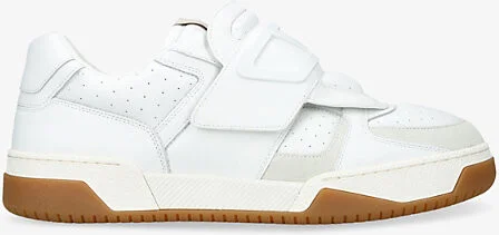 Mens White Joie De Jouer Leather Low-Top Trainers Eur 44.5 / 10.5 Uk Men