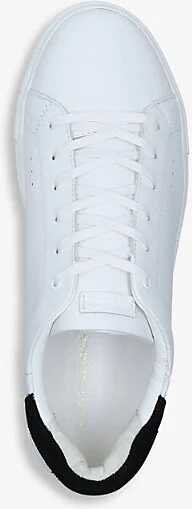 Mens White Laney Platform Leather Trainers Eur 44 / 10 Uk Men - Image 2