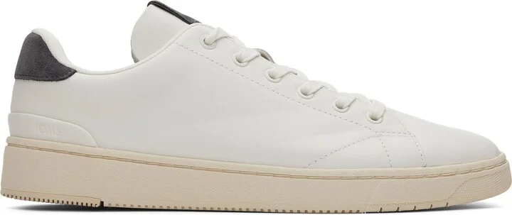 Men's White Leather TRVL Lite Sneakers