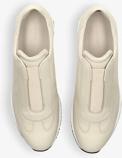 Mens White Lift Leather Low-Top Trainers Eur 46 / 12 Uk Men - Image 2