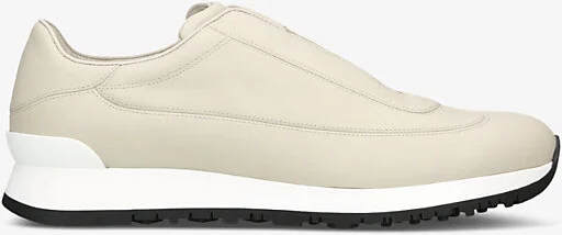 Mens White Lift Leather Low-Top Trainers Eur 46 / 12 Uk Men