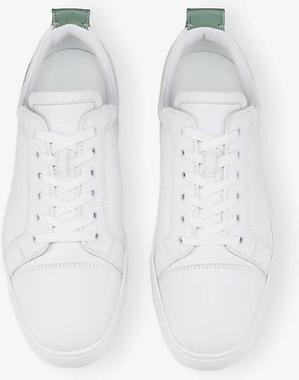 Mens White/Manuka Louis Junior Leather Low-Top Trainers Eur 43.5 / 9.5 Uk Men - Image 2