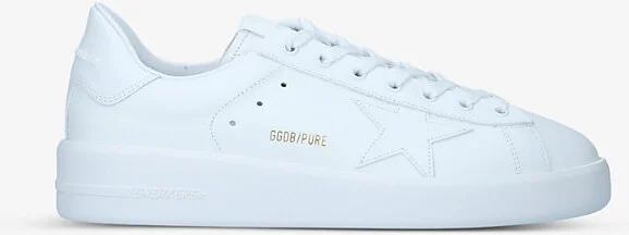 Mens White Men's Pure Star Leather Trainers Eur 45 / 11 Uk Men