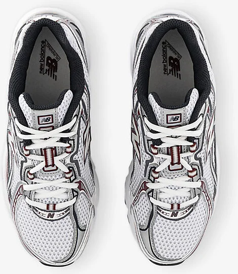 Mens White Mercury Red 740 V2 Mesh Low-Top Trainers 4 - Image 2