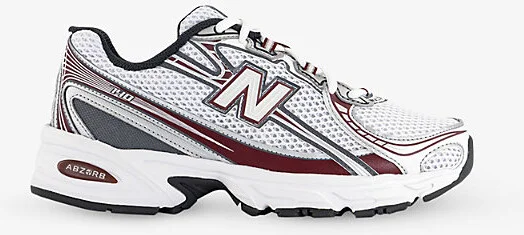 Mens White Mercury Red 740 V2 Mesh Low-Top Trainers 4