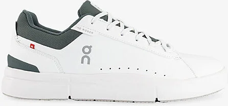 Mens White Olive The Roger Advantage Woven Trainers 11