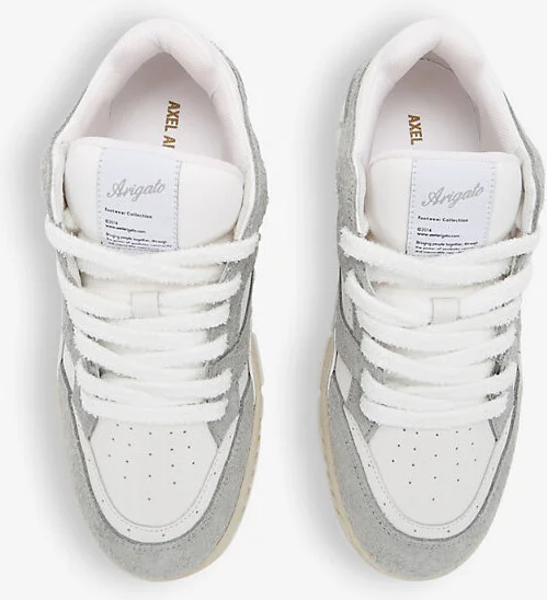 Mens White/Oth Area Lo Brushed-Suede and Leather Low-Top Trainers Eur 45 / 11 Uk Men - Image 2