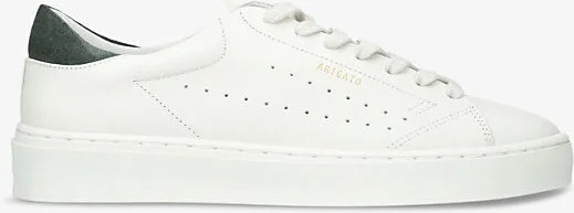 Mens White/Oth Court Logo-Print Leather Low-Top Trainers Eur 45 / 11 Uk Men