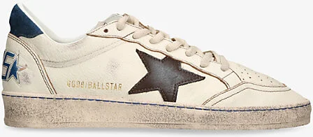 Mens White/Oth Men's Ball Star Leather Low-Top Trainers 5