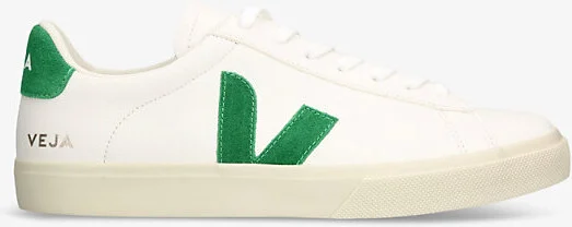 Mens White/Oth Men's Campo Logo-Embroidered Leather Low-Top Trainers 5
