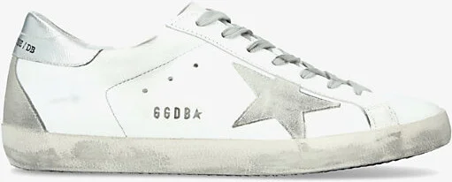 Mens White/Oth Mens Superstar Distressed Leather Low-Top Trainers Eur 41 / 7 Uk Men