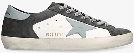 Mens White/Oth Super-Star Branded Leather Low-Top Trainers Eur 40 / 6 Uk Men
