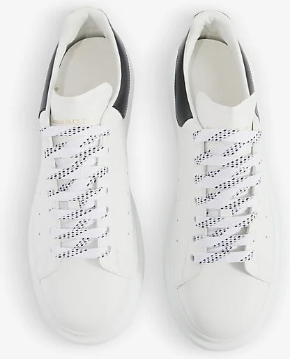 Mens White Oversized-Sole Leather Low-Top Trainers Eur 43 / 9 Uk Men - Image 2