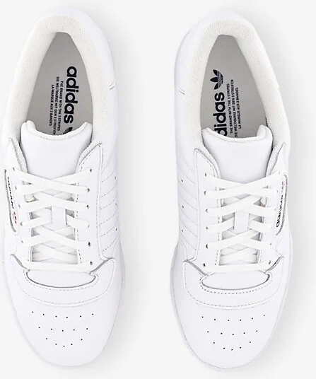 Mens White Powerphase Leather Low-Top Trainers 11 - Image 2