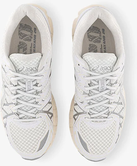 Mens White Pure Silver Gel-Kayano 20 Mesh Low-Top Trainers 9.5 - Image 2