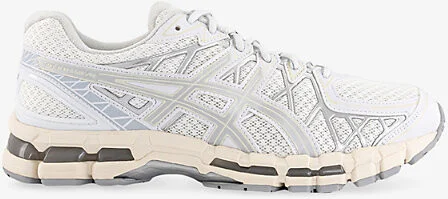 Mens White Pure Silver Gel-Kayano 20 Mesh Low-Top Trainers 9.5