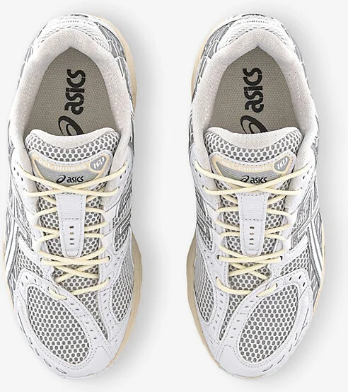 Mens White Pure Silver Gel-Nimbus 10.1 Low-Top Woven Trainers Eur 38 / 4 Uk Men - Image 2