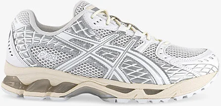 Mens White Pure Silver Gel-Nimbus 10.1 Low-Top Woven Trainers Eur 38 / 4 Uk Men