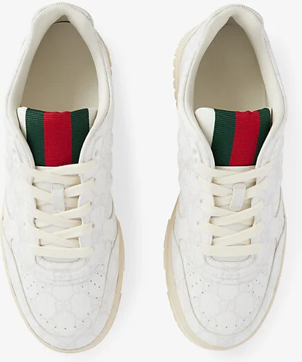 Mens White Re-Web Supreme Canvas Low-Top Trainers Eur 43 / 9 Uk Men - Image 2