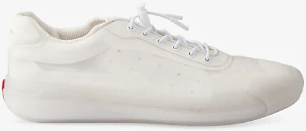 Mens White Technical Logo Woven Trainers Eur 46.5 / 12.5 Uk Men