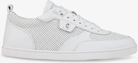 Mens White Tutti Rui Leather Low-Top Trainers Eur 41 / 7 Uk Men