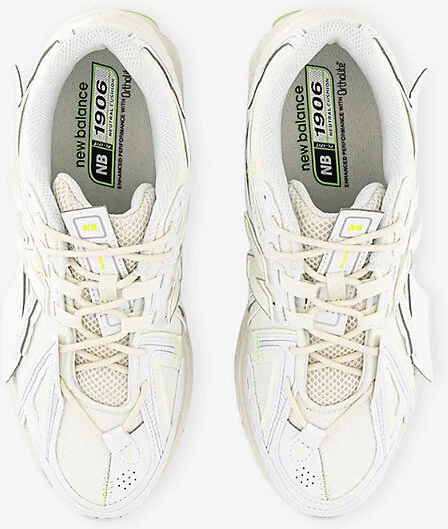 Mens White White Mint Flash 1906A Mesh Low-Top Trainers 10.5 - Image 2