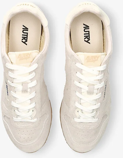 Mens White Windspin Suede Low-Top Trainers Eur 42 / 8 Uk Men - Image 2