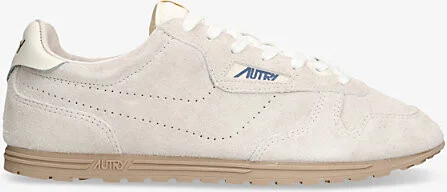 Mens White Windspin Suede Low-Top Trainers Eur 42 / 8 Uk Men