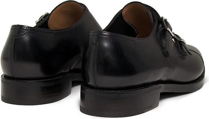 Men's William Double-Buckle Monk Shoes - Black - Size 7.5 - Image 2