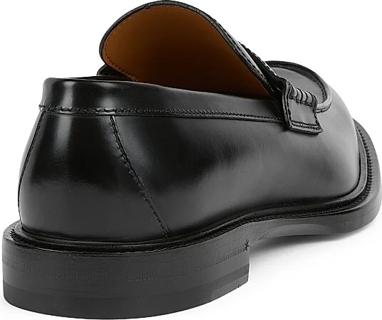 Men's William Web Leather Penny Loafers - Black - Size 11 - Image 3