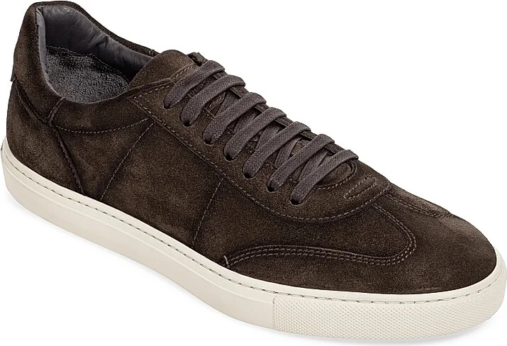 Men's Wilton Suede Low-Top Sneakers - Ebano - Size 8 - Image 2