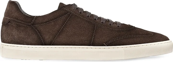 Men's Wilton Suede Low-Top Sneakers - Ebano - Size 8