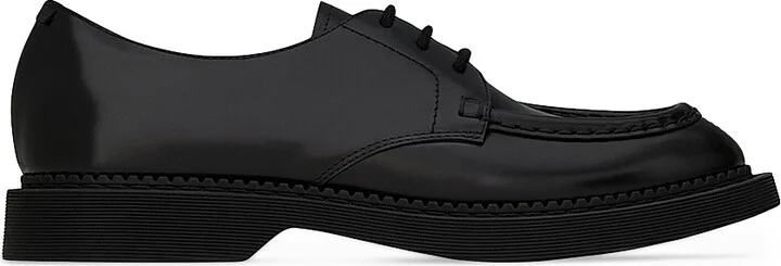 Men's Wim Derbies in Smooth Leather - Black - Size 7