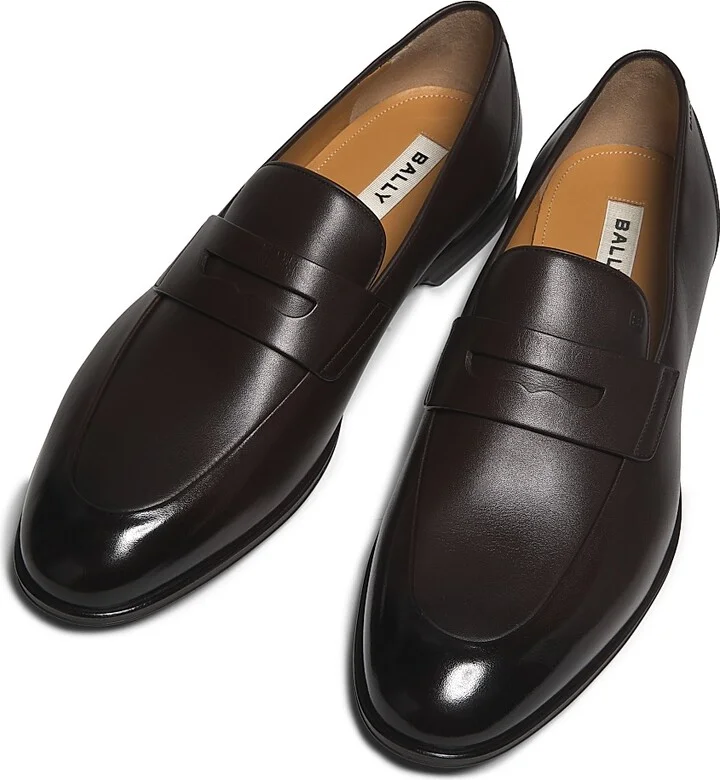 Men's Windsor Leather Loafers - Ebano - Size 11 - Image 4