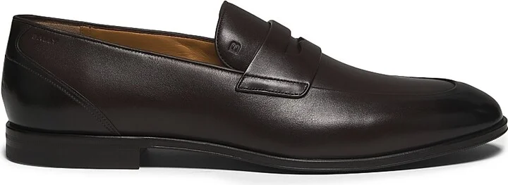 Men's Windsor Leather Loafers - Ebano - Size 11