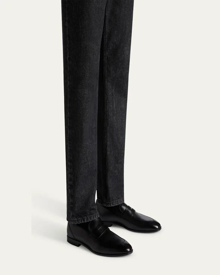 Men's Windsor Leather Penny Loafers - Image 2