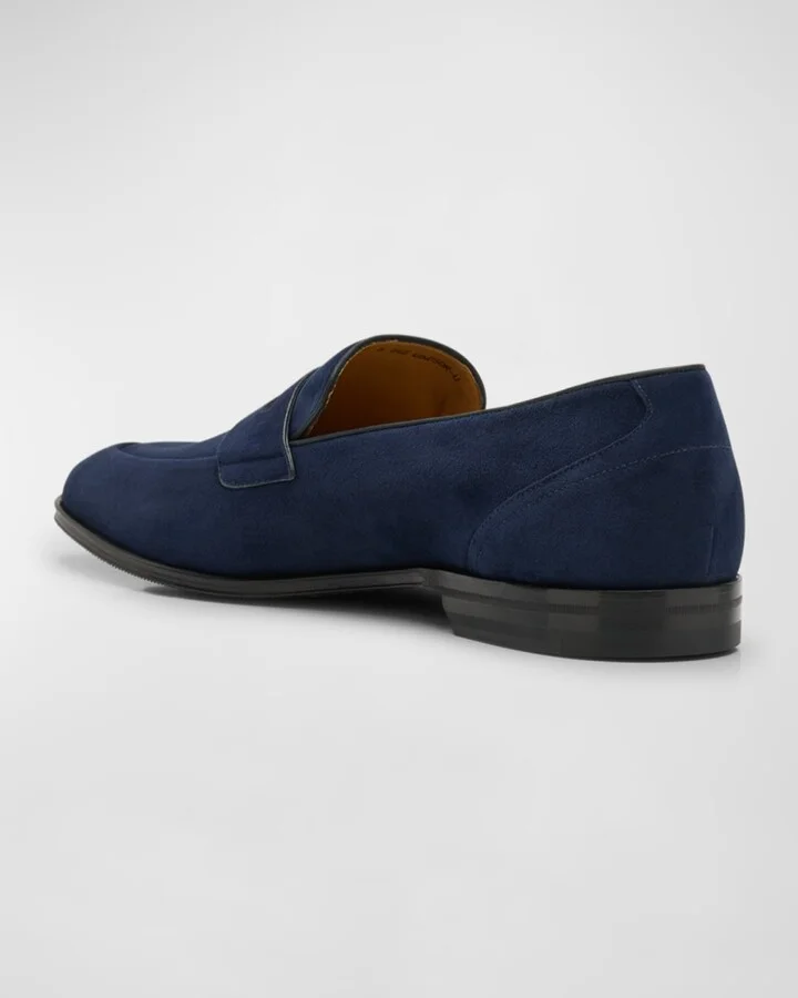 Men's Windsor Suede Penny Loafers - Image 2