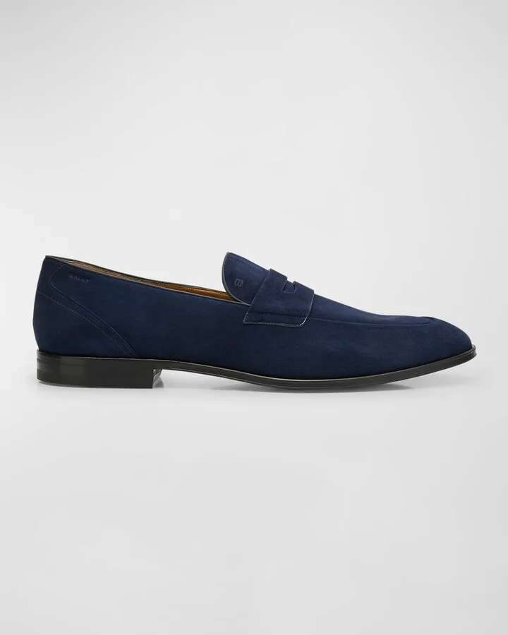 Men's Windsor Suede Penny Loafers