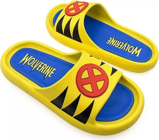 Mens Wolverine Character Armor Cloud Comfort Foam Slide Sandals - Size