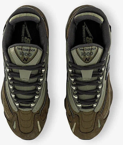 Mens Woodland 1000 Panelled Low-Top Mixed-Material Trainers 10.5 - Image 2