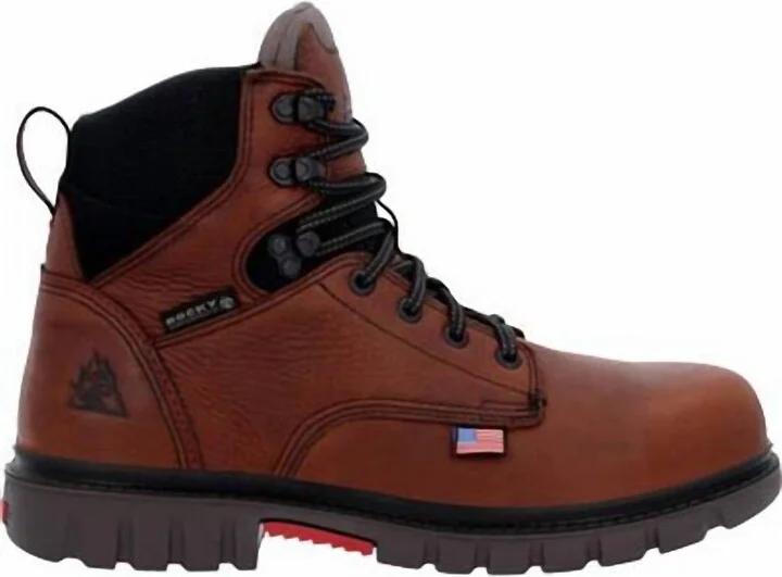 Men's Worksmart 6" Waterproof Composite Toe Work Boot - Medium Width In Brown