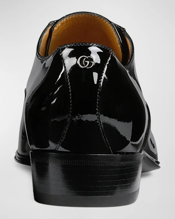 Men's Worsh Patent Leather Oxfords - Image 2